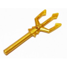 Part 92289 Pearl Gold Minifig, Weapon Trident 